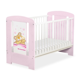 Baby cot bed 120x60cm Tedy Bear Barnaba no. 5005-08-800