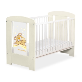 Baby cot bed 120x60cm Tedy Bear Barnaba no. 5005-10-804
