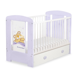Baby cot bed 120x60cm Tedy Bear Barnaba with drawer MAXI
