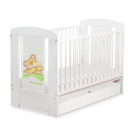Baby cot bed 120x60cm Tedy Bear Barnaba with drawer STANDARD