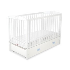 Baby cot bed 120x60cm with crown with drawer MAXI