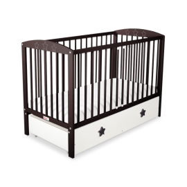 Baby cot bed 120x60cm with stars with drawer MAXI