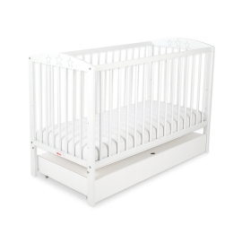 Baby cot bed 120x60cm with stars with drawer STANDARD