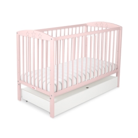 Baby cot bed 120x60cm with stars with drawer STANDARD
