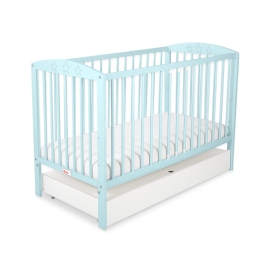 Baby cot bed 120x60cm with stars with drawer STANDARD