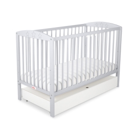 Baby cot bed 120x60cm with stars with drawer STANDARD