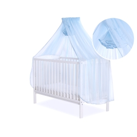 Baby Cot Bed Mosquito-net made of tulle - blue