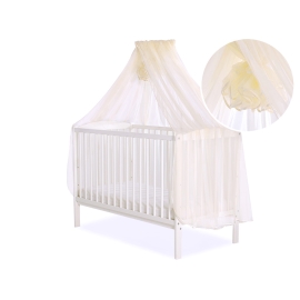 Baby Cot Bed Mosquito-net made of tulle - cream