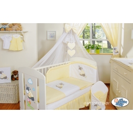 Baby Cot Bed Mosquito-net made of tulle- Donkey Luca yellow