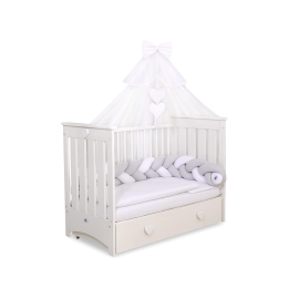 Baby Cot Bed Mosquito-net made of tulle- white