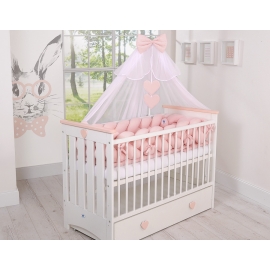 Baby Cot Bed Mosquito-net made of tulle- white