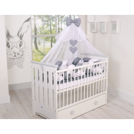 Baby Cot Bed Mosquito-net made of tulle- white