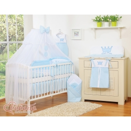Baby Cot Bed Tulle Mosquito-net- Little Prince/Princess blue