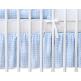 Baby cot decorative skirt dust Ruffle-Masking flounce 120x60cm- Good night blue