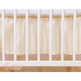 Baby cot decorative skirt dust Ruffle-Masking flounce 120x60cm- Little Prince/Princess cream