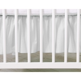 Baby cot decorative skirt dust Ruffle-Masking flounce 120x60cm- Little Prince/Princess gray
