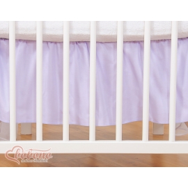 Baby cot decorative skirt dust Ruffle-Masking flounce 140x70cm- Little Prince/Princess lilac