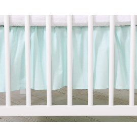 Baby cot decorative skirt dust Ruffle-Masking flounce 140x70cm- Little Prince/Princess mint