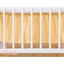 Baby cot decorative skirt dust Ruffle-Masking flounce 140x70cm- Little Prince/Princess peach