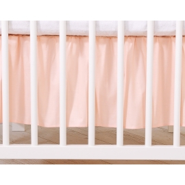 Baby cot decorative skirt dust Ruffle-Masking flounce 140x70cm- Little Prince/Princess pink