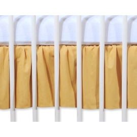 Baby cot decorative skirt dust Ruffle-Masking flounce 140x70cm- Teddy Bear Barnaba brown