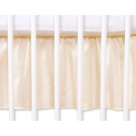 Baby cot decorative skirt dust Ruffle-Masking flounce 140x70cm- Teddy Bear Barnaba cream