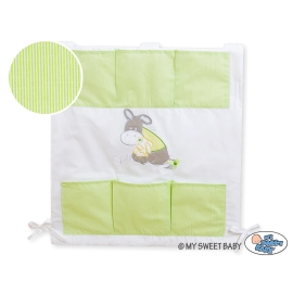 Baby Cot Tidy Organiser- Donkey Luca green
