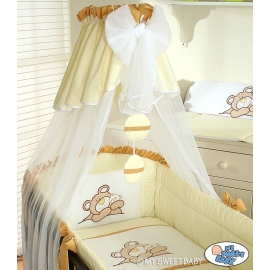 Baby Crib/Cot Bedding set 3-pcs (L60)- Teddy Bear Barnaba cream