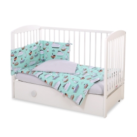 Baby Crib/Cot Bedding set 3-pcs - mint ships