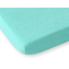 Baby Crib Sheet made of frotte (terry) 140x200cm- mint