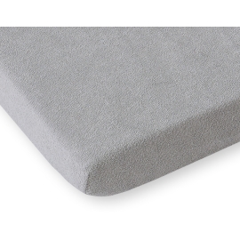 Baby Crib Sheet made of frotte (terry) 80x200cm- gray