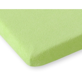 Baby Crib Sheet made of frotte (terry) for Baby Bed 140x70cm- Green
