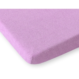 Baby Crib Sheet made of frotte (terry) for Baby Bed 140x70cm- Lilac