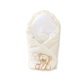 Baby nest - Bear with bow cream