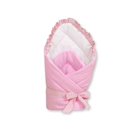 Baby nest - Bear with bow pink Newborn Blanket