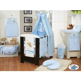 Baby Nursery Bedding set 5-pcs- with canopy (S60)- Good night blue