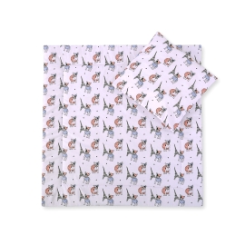 Baby pram bedding set 2pcs - little doggies
