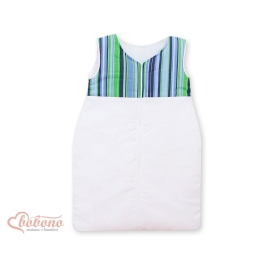 Baby Sleeping Bag- Basic dark blue stripes