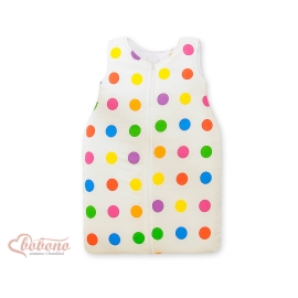 Baby Sleeping Bag- Basic dark dots on white