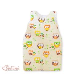 Baby Sleeping Bag- Basic Owls cream