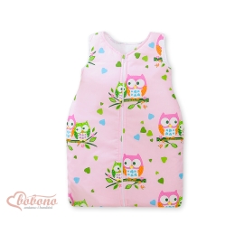 Baby Sleeping Bag- Basic Owls pink
