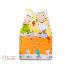Baby Sleeping Bag- Basic Sheeps orange-yellow