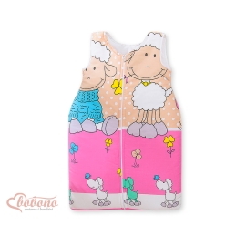 Baby Sleeping Bag- Basic Sheeps pink-beige