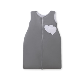Baby Sleeping Bag- Hanging hearts anthracite