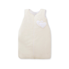 Baby Sleeping Bag- Hanging hearts cream
