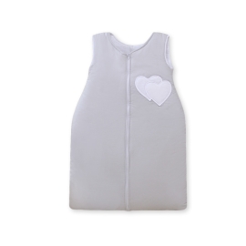 Baby Sleeping Bag- Hanging hearts grau