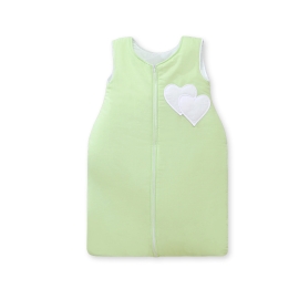 Baby Sleeping Bag- Hanging hearts green