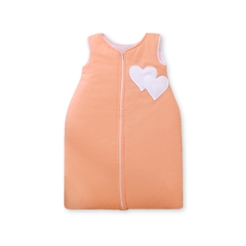 Baby Sleeping Bag- Hanging hearts orange