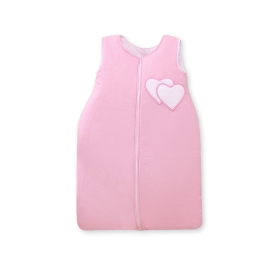 Baby Sleeping Bag- Hanging hearts pink