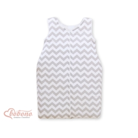 Baby Sleeping Bag- Simple chevron Gray